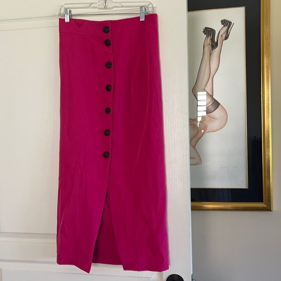 ASOS Tall Dresses & Skirts - NWT button down magenta pencil skirt size 8 tall